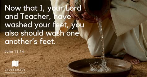scripture foot washing ceremony